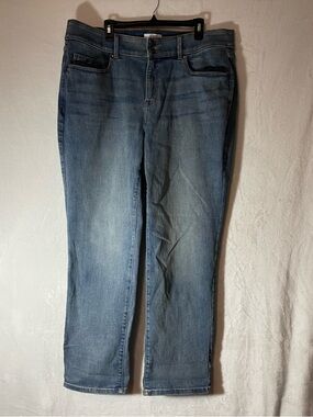 Lane Bryant Light Blue High Rise Straight Jeans w/ Tighter Tummy